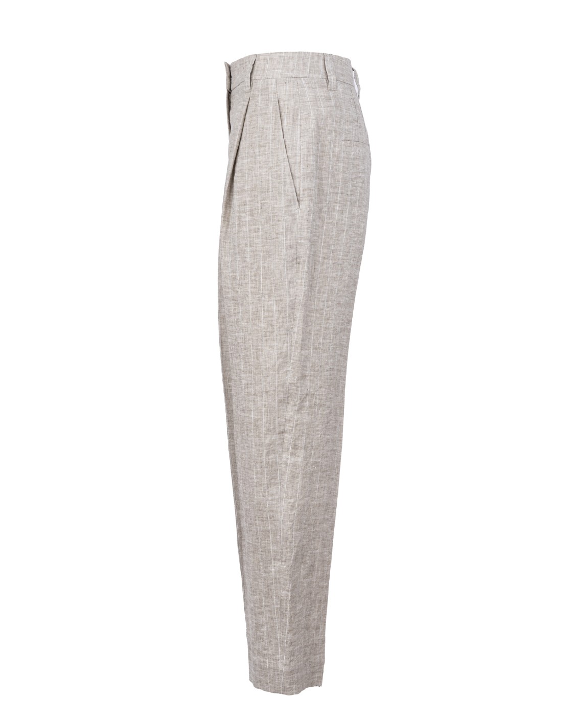 shop BRUNELLO CUCINELLI Saldi Pantalone: Brunello Cucinelli pantalone volume in lino gessato leggero con "Shiny Suspenders".
Chiusura a zip con gancetti in metallo e controbottone.
Tasche frontali.
Tasche posteriori.
Pince.
Decorazione in monile Nickel-free.
Vestibilità regolare.
Composizione: 100% Lino.
Fabbricato in Italia.. MH597P7958-C001 number 4197532